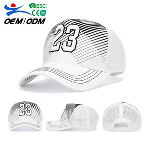 Wholesale Fashion <b>Plain</b> Spring Summer Cotton Mesh Embroidery Logo Baseball <b>Cap</b> Sports <b>Cap</b> for Sun Protection - Product Image 1
