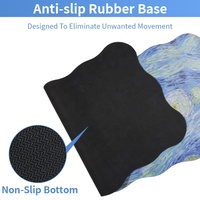 Ensemble de tapis de souris antidérapants personnalisés en usine, repose-poignet transparent, tapis de souris pour bureau de jeu, bureau, tapis plats en caoutchouc personnalisés en stock