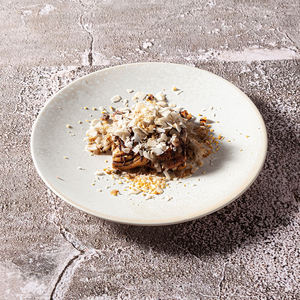 Assiettes rondes de style élégant pour entrées Chef de restaurant décontracté haut de gamme plats en porcelaine vaisselle assiettes réactives blanc crème - Product Image 3