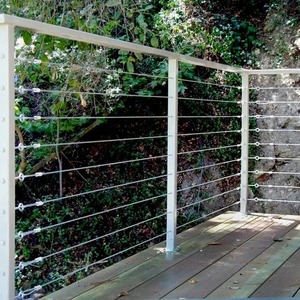 <span class=keywords><strong>Rampe</strong></span> à câbles mince <span class=keywords><strong>et</strong></span> peu encombrante avec poteau métallique à support stable pour escalier intérieur (loft) <span class=keywords><strong>et</strong></span> extérieur (jardin) - Product Image 5