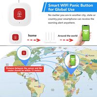 Botón de llamada WiFi para cuidadores de ancianos en el hogar, dispositivo de alerta médica portátil, monitor de ancianos.