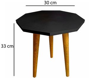 Wooden Small Coffee <b>Table</b> Removable <b>Legs</b> and <b>Folding</b> Top Home Decor Elegant Accent <b>Table</b> Contemporary Modern Design Low Space - Product Image 2