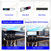 Ecran d'autoradio double écran Android14 ID9 Carplay pour BMW Série 5 E60 2003-2010 Lecteur multimédia GPS Navigation Head Unit