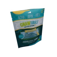 Sacs d'emballage pour friandises pour chiens, en plastique laminé haute barrière, transparents, avec fermeture éclair frontale, vente en gros d'usine, haute qualité