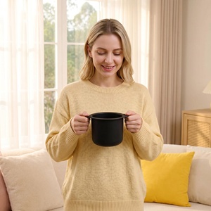<span class=keywords><strong>Bol</strong></span> en silicone réutilisable pour chauffe-cire, pot à cire en silicone de qualité alimentaire, antiadhésif et facile à nettoyer pour usage domestique - Product Image 5