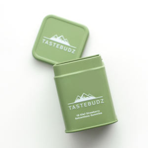 Cannacoast hermétique métal CR fer blanc boîte en fer blanc carré résistant aux enfants conteneur pour gommes comestibles stockage PP plastique Type - Product Image 2