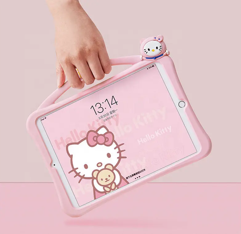 For IPad 2 3 4 Case Kids Shockproof Tablet Case For Apple IPad Mini 1 2 3 Case Cover Cute Cartoon Silicon Shell