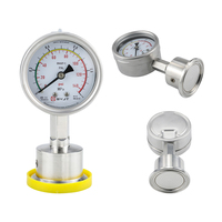 SY YM Premium Custom Logo Vibration Resistant Back Connection Vacuum Diaphragm Pressure Gauge for Fuel Gas Distribution Plants