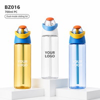 Bouteille d'eau sport 27oz avec paille, sans BPA, anti-fuite, en PC, compatible eau bouillante, portable, pour fitness et gym, OEM/ODM en gros
