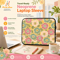 Housse d'ordinateur portable en néoprène personnalisée par sublimation, pochette pour ordinateur portable, sac de transport pour ordinateur, portable pour les voyages d'affaires, l'école et les activités de plein air