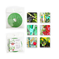 Vente en gros de attaches de jardin réutilisables à double face autocollantes, ajustables, en velcro, de couleur verte