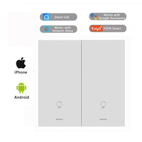 Tuya Smart Switch Zigbee Smart Switch para la automatización del hogar Zigbee Smart Home Switch Custom 2 Gang Zigbee Modules