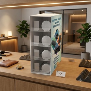 Vitrine d'exposition en acrylique multicouche moderne et écologique sur mesure, 3 étagères, pour la vente au détail - Vente en gros usine - Product Image 4
