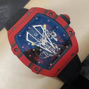 Luxurious high-end 2703 barrel-shaped <b>automatic</b> tourbillon <b>wristwatch</b>, suitable for men's business gift watches - Product Image 2