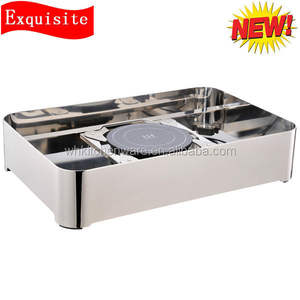 Nuevo plato de frotamiento de inducción de lujo de acero inoxidable 18/10 con bisagra hidráulica - Product Image 4