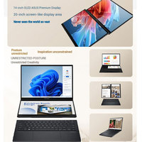 Ordinateur portable Asus Zenbook 14 à double écran, 14 pouces, écran tactile OLED 2,8K pliable, Ultra9, ordinateur portable