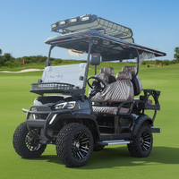 Voiturette de golf électrique 4 temps 72V au lithium certifiée CE, 4 places, pour extérieur