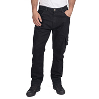 Pantalons de travail en coton personnalisés pour hommes, vente en gros, pantalon cargo de poids moyen, respirant, confortable, jean bleu western cowboy