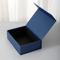 Boîte cadeau avec couvercle en papier spécial, logo personnalisé imprimable, boîte vide de luxe légère pour les fêtes, les anniversaires, le bricolage