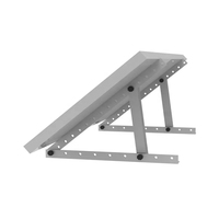 Supports de montage de panneaux solaires Rackmodo en aluminium et acier inoxydable, inclinaison réglable, angle personnalisable, argent, noir, rapide