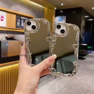 NOUVEAU Etui de luxe en TPU plaqué miroir pour <span class=keywords><strong>iPhone</strong></span> <span class=keywords><strong>11</strong></span> 12 13 14 15 16 <span class=keywords><strong>Pro</strong></span> Max XS Max Phone Pouch - Product Image 3