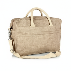 Premium Quality Handmade Jute Laptop Sleeve <b>Bag</b>/Conference <b>Bags</b> <b>Sling</b> Style <b>for</b> <b>Men</b> and Women Office - Product Image 1