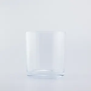 廉价自有品牌花式清香空缸透明玻璃烛罐散装