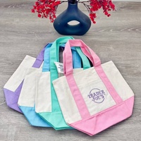 Sac fourre-tout mini en toile vierge pour femme, personnalisé, en coton imprimé sérigraphié, écologique, de haute qualité, à prix abordable, vente en gros