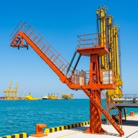 Échelle d'accès marine antidéflagrante avec colonne hydraulique de support pour bras de chargement/déchargement pour terminaux GNL, GPL et pétrole