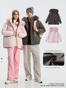 Giacca invernale Casual con cappuccio 80% con <span class=keywords><strong>piumino</strong></span> spesso traspirante ampio collo alto da uomo - Product Image 5