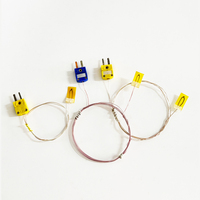 Parche adhesivo para sensor de termopar dedicado para medición de temperatura de superficie, cable de detección de temperatura extremadamente fino