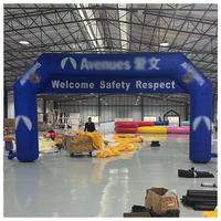 Course de course gonflable publicitaire Porte d'arche gonflable personnalisable pour le sport