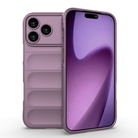 Coque arrière en silicone liquide couleur unie Lichicase pour iPhone 18Pro 18Air 18 ProMax avec coussin intérieur doux