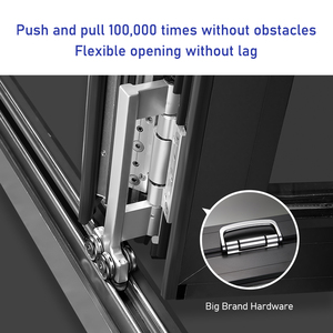 Eehe Portes en verre pliantes Patio Porte contemporaine en aluminium à rupture thermique Porte pliante en aluminium Design durable - Product Image 5