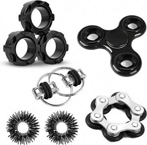 Plastic <b>Ring</b> <b>Spinner</b> Fidget Toys for Teens & Adults-Quiet Stress Relief Focus Aid Portable Desk Gadget with Variety Options - Product Image 1