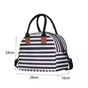 Sac à déjeuner de grande capacité à motif personnalisé, tissu Oxford, doublure imperméable et douce, sac isotherme, sac isotherme pour pique-nique - Product Image 6