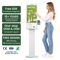 Kiosque de commande automatique pour restaurant OEM, écran tactile, terminal de commande et de paiement pour la restauration rapide et les supermarchés