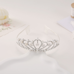 Pretty Fashion Girl Tiara Accesorios para el cabello Hermosa princesa Crystal Tiaras y <span class=keywords><strong>coronas</strong></span> para fiesta <span class=keywords><strong>de</strong></span> baile - Product Image 3