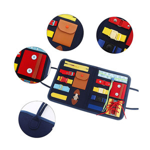 Guolely Busy Board <b>Montessori</b> <b>Toy</b> Plastic Wood Felt Travel <b>Toy</b> <b>for</b> <b>1</b>+ <b>Year</b> <b>Old</b> Boys & Girls Perfect Gift - Product Image 2