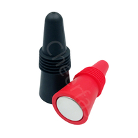 Bouchons de bouteille de vin en silicone réutilisables de bonne qualité, en forme de cône, en caoutchouc de silicone, et bouchons coniques