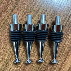 Los tapones de vino de pie de diseño especial hacen girar DIY cuentas decorativas de aleación Zine tapón de botella de vino de Navidad - Product Image 3