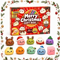 Sac à dumplings en matériau TPR transfrontalier, boîte mystère à compte à rebours, jouet squishy de Noël anti-stress CD232 Fabriqué en Chine