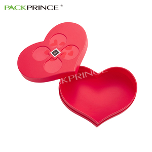 Lujo Premium personalizado impreso Rosa de embalaje de regalo reciclar cartón de papel rojo en forma de corazón caja de <span class=keywords><strong>flores</strong></span> - Product Image 2