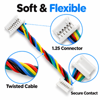 Kabel Harness Silikon Ultra Tipis 1.25 Pitch Konduktor Tembaga Berlapis Timah Lunak 300V Kabel Terminal untuk Drone JST Molex