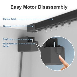Nhà máy bán buôn ray rèm thông minh, ray rèm tự động chất lượng cao, điều khiển từ xa WIFI Tuya - Product Image 4