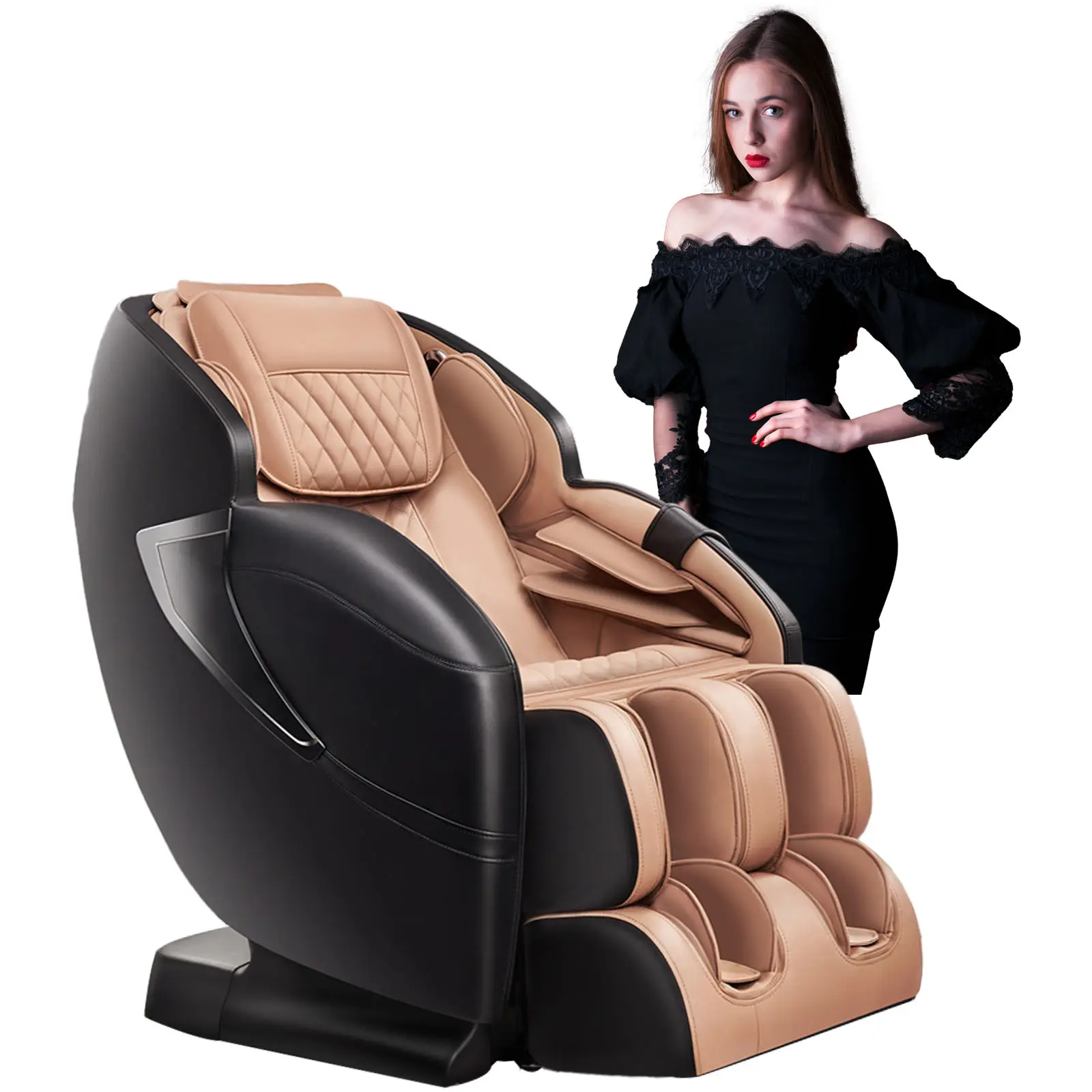 2022 elektrikli masaj koltuğu ucuz tüm vücut masaj aleti sıfır yerçekimi 4D lüks elektrikli masaj koltuğu fiyat