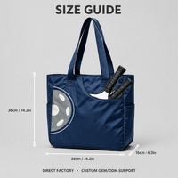 Sac de transport pour pickleball avec logo personnalisé, poche pour raquette, grande capacité, sac de sport pour le terrain et les voyages
