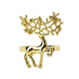 Cerf <span class=keywords><strong>de</strong></span> noël wapiti anneau <span class=keywords><strong>de</strong></span> <span class=keywords><strong>serviette</strong></span> pour la <span class=keywords><strong>table</strong></span> - Product Image 1