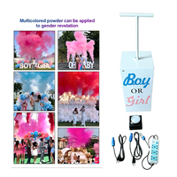 Kit de Décoration et Fournitures pour Fumée et Confettis : Canon à Confettis, Boîte à Bombes, Spray Holi, Machine de Révélation du Sexe pour Mariage, Fête et Baby Shower