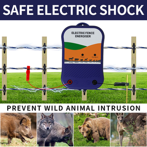 Cargador de Cerca Eléctrica AC/DC de 2 Joules y 12KV, Protege a Aves de Corral, Mascotas y Jardines de la Invasión de Animales Salvajes de Forma Eficaz - Product Image 3